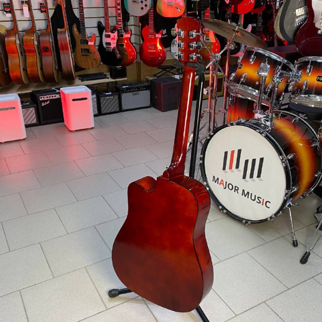 Акустическая гитара Foix FFG-4101C-SB с вырезом цвет санберст