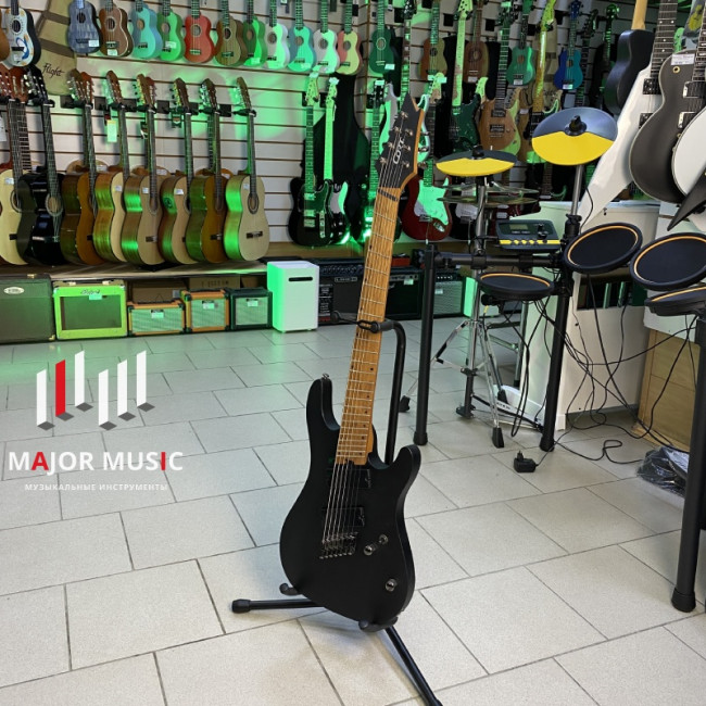 Электрогитара 7-струнная Cort KX307MS-OPBK KX мультимензурная черная