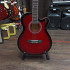 Акустическая гитара Elitaro E4030RDS (Fire) с вырезом красная