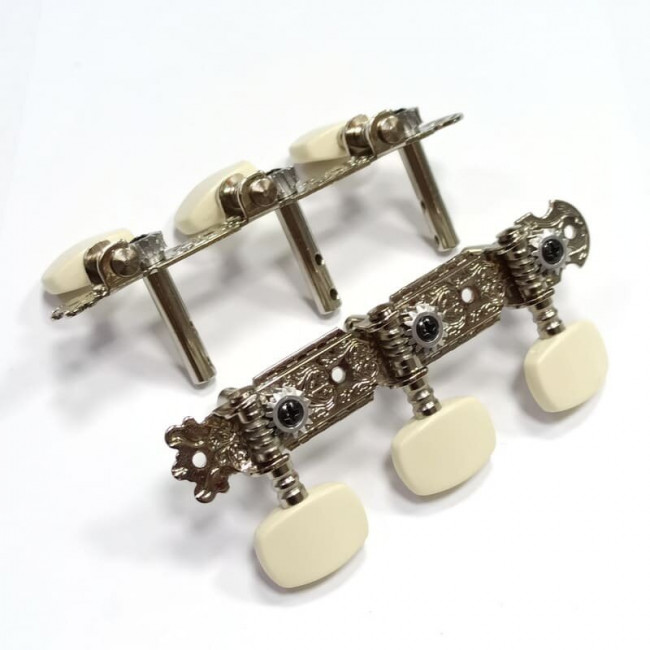 Комплект колковой механики на планке Alice AOD-017A(W) без втулки 35мм Комплект колковой механики на планке Alice AOD-017A(W) без втулки 35мм