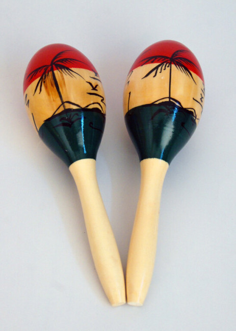 Маракасы Fleet M1 деревянные на ручке