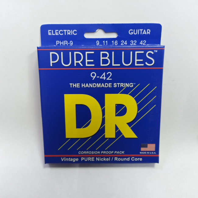 Струны для электрогитары 9-42 DR PHR-09 Pure Blues Струны для электрогитары 9-42 DR PHR-09 Pure Blues