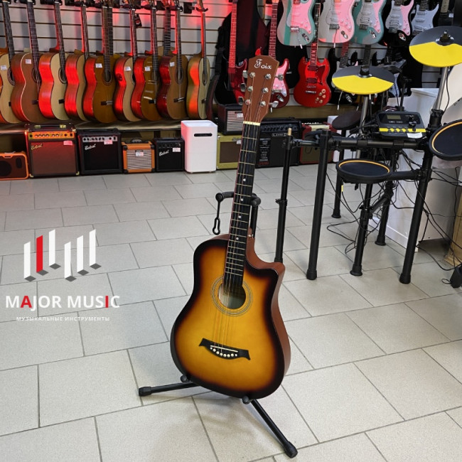 FFG-3860C-SB Акустическая гитара, с вырезом, санберст, Foix FFG-3860C-SB Акустическая гитара, с вырезом, санберст, Foix