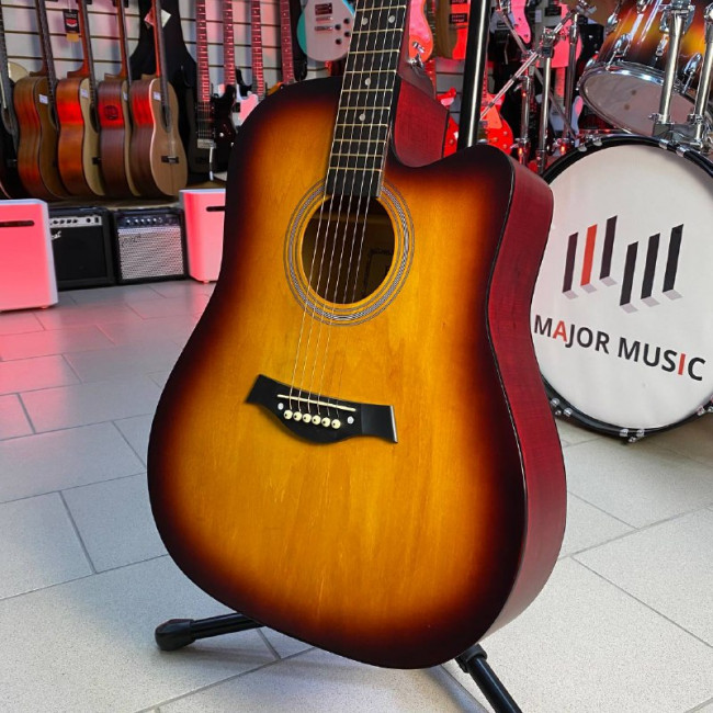 Акустическая гитара Fante FT-221-3TS санберст с вырезом