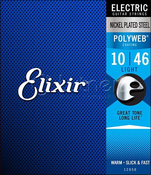 Струны для электрогитары 10-46 Elixir 12050 POLYWEB Струны для электрогитары 10-46 Elixir 12050 POLYWEB