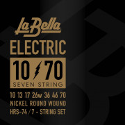 Струны для 7-струнной электрогитары 10-70 La Bella HRS-74 Hard Rockin Steel Струны для 7-струнной электрогитары 10-70 La Bella HRS-74 Hard Rockin Steel