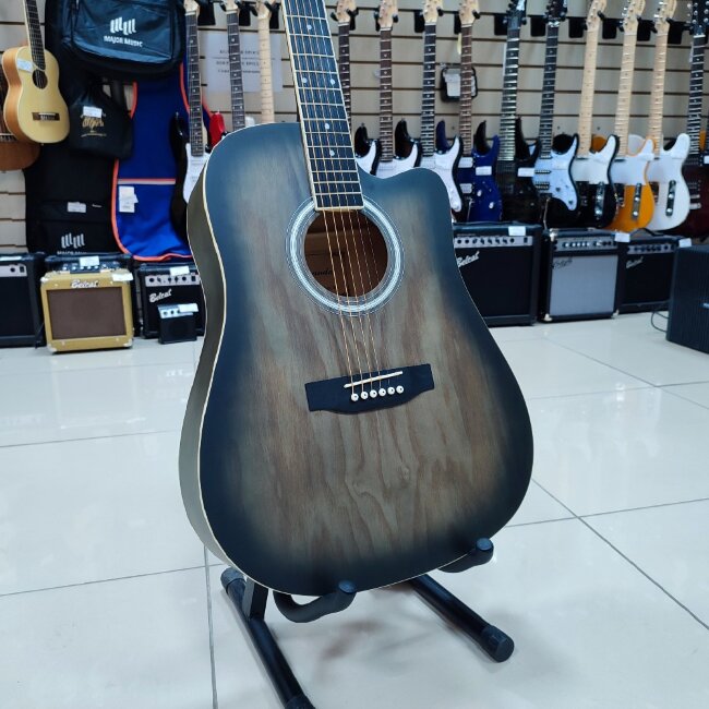 Акустическая гитара Caravan Music HS-4140-TBS, с вырезом, коричневый санберст Акустическая гитара Caravan Music HS-4140-TBS, с вырезом, коричневый санберст