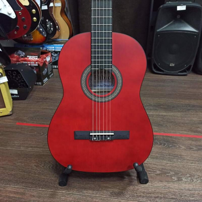 Классическая гитара Fabio KM3915RDS 4/4 цвет красный матовый Классическая гитара Fabio KM3915RDS 4/4 цвет красный матовый