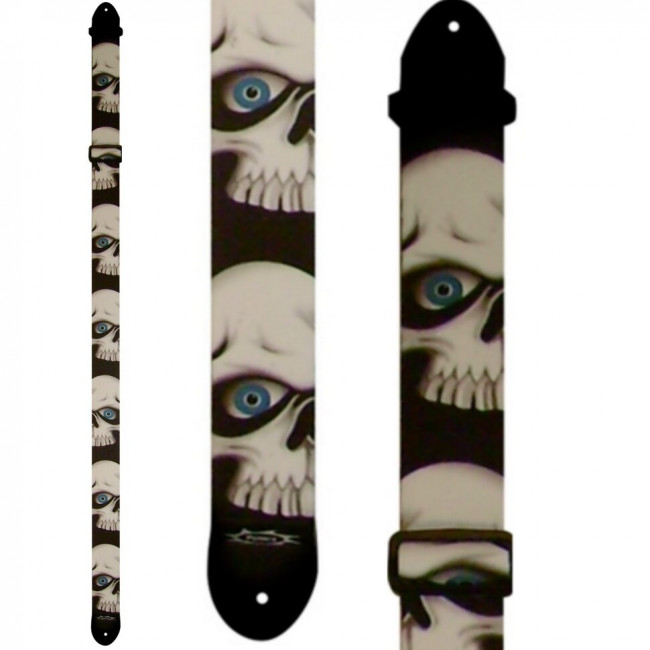 Ремень гитарный PERRI'S LPCP-41 Череп Ремень гитарный PERRI'S LPCP-41 Череп