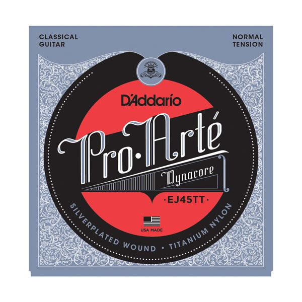 Струны для классической гитары D`Addario EJ45TT PRO ARTE DynaCore титан