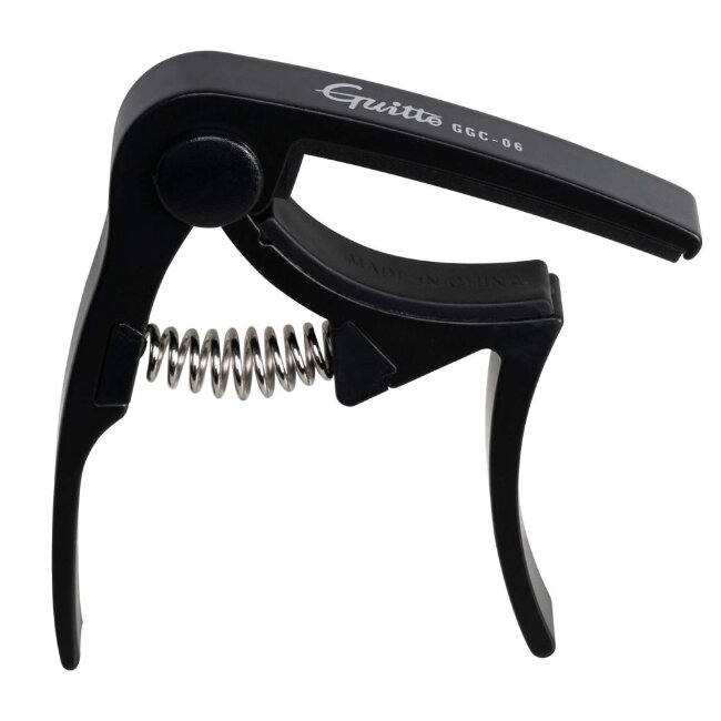 Каподастр для акустической гитары Guitto GGC-06-BK черный Каподастр для акустической гитары Guitto GGC-06-BK черный