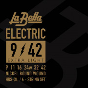 Струны для электрогитары 09-42 La Bella HRS-XL Hard Rockin Steel Extra Light Струны для электрогитары 09-42 La Bella HRS-XL Hard Rockin Steel Extra Light