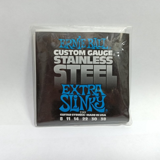 Струны для электрогитары 8-38 Ernie Ball 2249 Extra Slinky