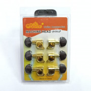 Комплект одиночной колковой механики Alice AP-016V3JP 3+3 золото Комплект одиночной колковой механики Alice AP-016V3JP 3+3 золото