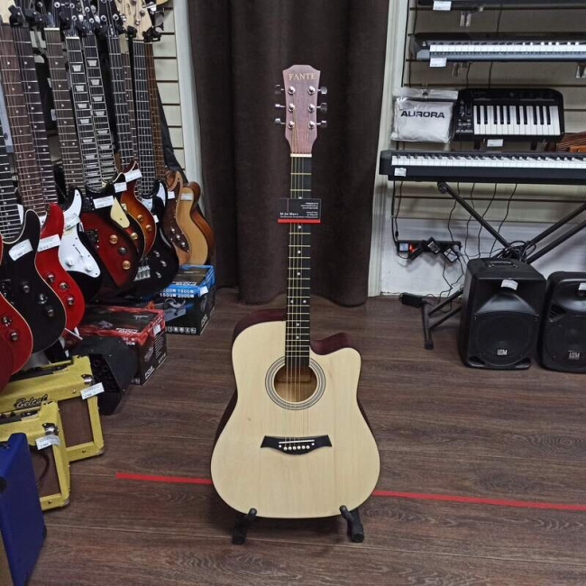 Акустическая гитара Fante FT-221-N цвет натуральный с вырезом