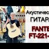 Акустическая гитара Fante FT-221-N цвет натуральный с вырезом