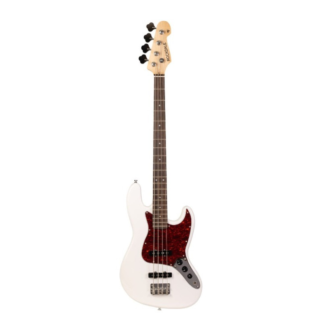 ROCKDALE Classic JB Bass White бас-гитара, джаз бас, цвет белый, глянцевое покрытие ROCKDALE Classic JB Bass White бас-гитара, джаз бас, цвет белый, глянцевое покрытие