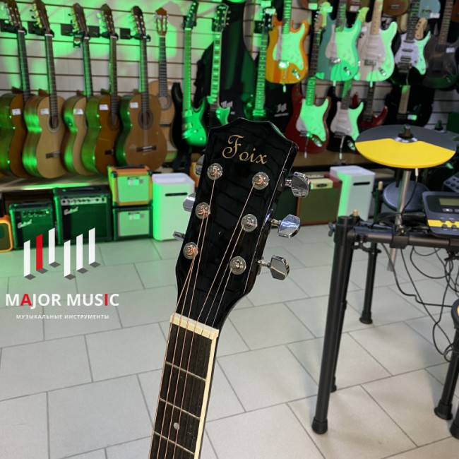 Акустическая гитара Foix FFG-2039C-BK черная Акустическая гитара Foix FFG-2039C-BK черная