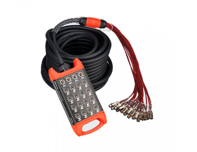 Сценическая коммутационная коробка Soundking BCB405-50m  20хXLR входов + 4хXLR выхода, 50м