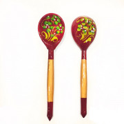 Ложка деревянная роспись "Краснушка" столовая Хохлома LHL6802 Ложка деревянная роспись "Краснушка" столовая Хохлома LHL6802