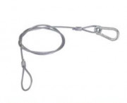 Страховочный тросик для световых приборов Laudio BXS03S760-PVC 760мм 40кг Страховочный тросик для световых приборов Laudio BXS03S760-PVC 760мм 40кг