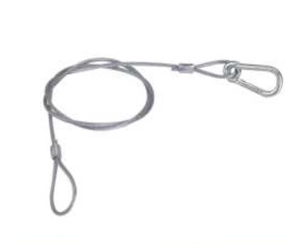 Страховочный тросик для световых приборов Laudio BXS03S760-PVC 760мм 40кг Страховочный тросик для световых приборов Laudio BXS03S760-PVC 760мм 40кг