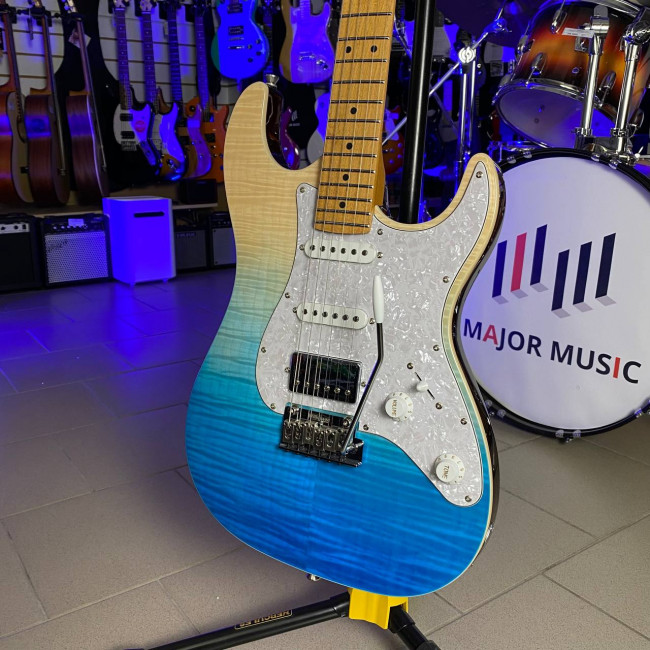 Электрогитара JET JS-450TBL цвет прозрачный синий Электрогитара JET JS-450TBL цвет прозрачный синий