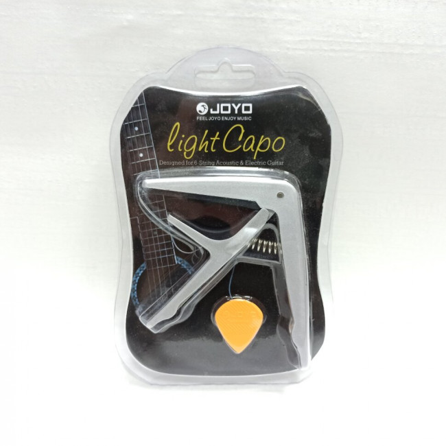 Каподастр для акустической гитары Joyo JCP-01(Silver) серебристый Каподастр для акустической гитары Joyo JCP-01(Silver) серебристый
