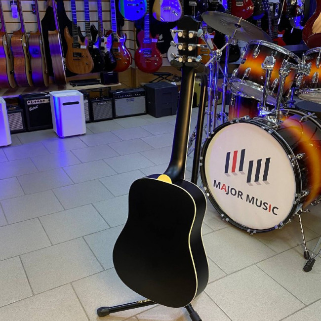 Акустическая гитара Mirra WM-3411-BK черная матовая 34" Акустическая гитара Mirra WM-3411-BK черная матовая 34"