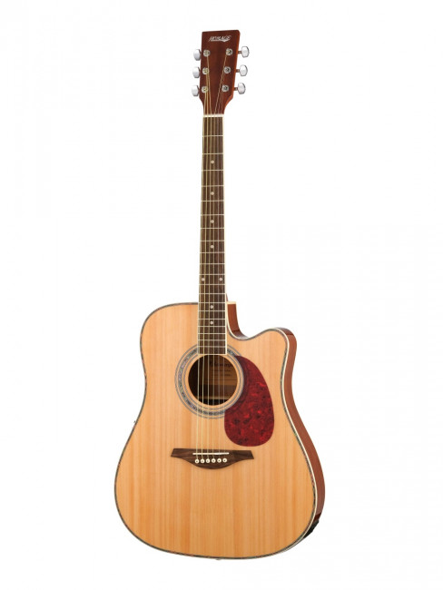 LF-4123-SCEQ-N Электро-акустическая гитара, с вырезом, цвет натуральный, Homage