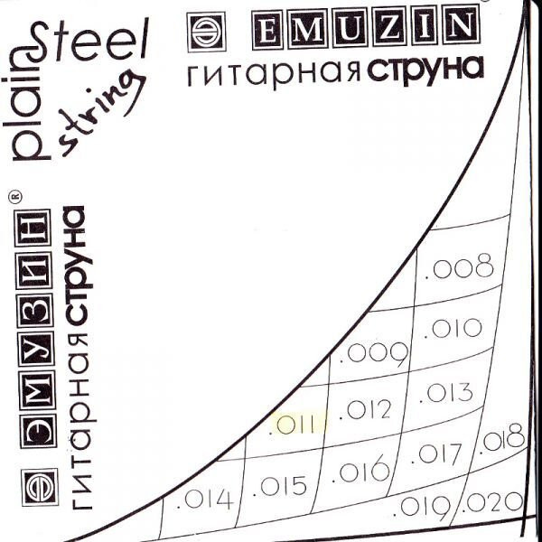 Отдельная струна для акустической гитары Emuzin 08 Отдельная струна для акустической гитары Emuzin 08