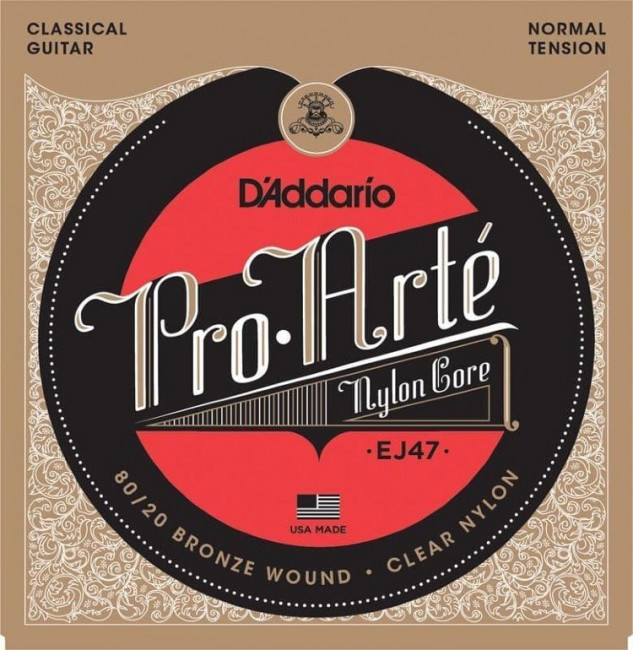 Струны для классической гитары D`Addario EJ47 PRO ARTE Gold Normal