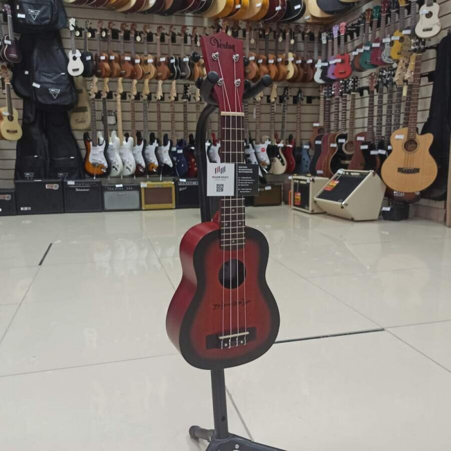 Укулеле сопрано Veston KUS100 REDEMPTION цвет красный санберст Укулеле сопрано Veston KUS100 REDEMPTION цвет красный санберст