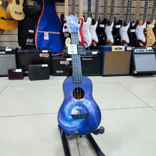 Укулеле концерт FLIGHT TUC-40 SPACE с рисунком чехол в комплекте