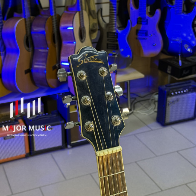 б/у Акустическая гитара Starsun DG201C/BLS*