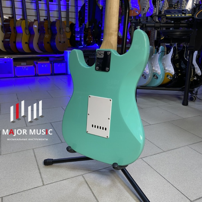 Электрогитара Terris TST-39 LB цвет морской волны SSS Электрогитара Terris TST-39 LB цвет морской волны SSS