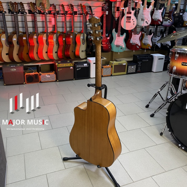 Акустическая гитара Flight D-155C MAH с вырезом цвет натуральный Акустическая гитара Flight D-155C MAH с вырезом цвет натуральный