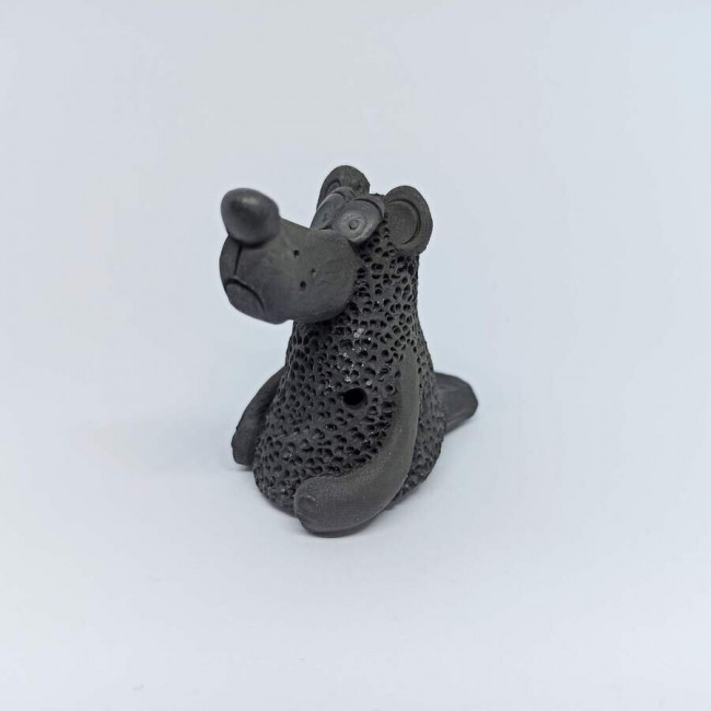 Свистулька Медведь Керамика Щипановых SM02 маленькая черная Свистулька Медведь Керамика Щипановых SM02 маленькая черная