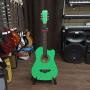Акустическая гитара Belucci BC3810GR с вырезом зеленая