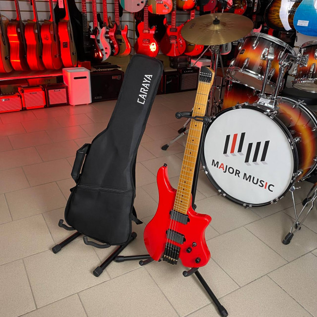 Электрогитара Caraya HL-1A-RD безголовая красная