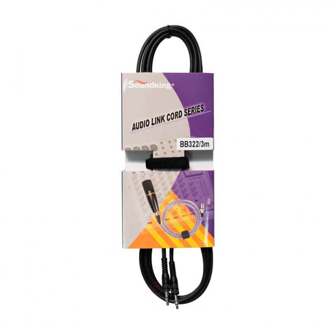Аудио кабель 3м Soundking BB322-3M 3,5 - 3,5 стерео Аудио кабель 3м Soundking BB322-3M 3,5 - 3,5 стерео