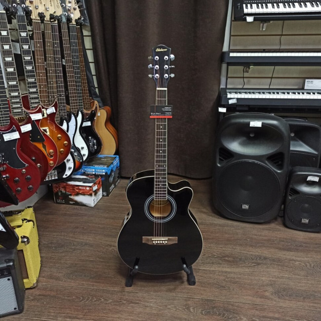 Электроакустическая гитара Elitaro E4040EQBK с вырезом черная Электроакустическая гитара Elitaro E4040EQBK с вырезом черная