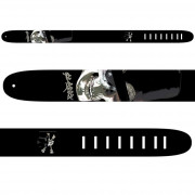 Гитарный ремень PERRI'S P25SH-1372 (SLASH - череп в шляпе-цилиндре) кожа Гитарный ремень PERRI'S P25SH-1372 (SLASH - череп в шляпе-цилиндре) кожа