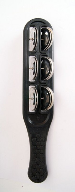 Бубенцы плоские на пластиковой черной ручке 6 пар Fleet FLT-G16-2B Бубенцы плоские на пластиковой черной ручке 6 пар Fleet FLT-G16-2B