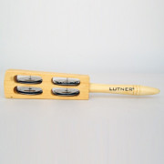 Бубенцы плоские на ручке 4 пары Fleet FLT-G16 Бубенцы плоские на ручке 4 пары Fleet FLT-G16