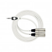 Кабель инсертный Kirlin LGY-370L мини Jack стерео - 2 x XLR папа 1м