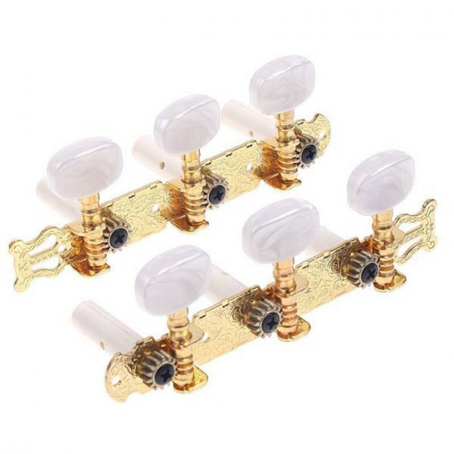 Комплект колковой механики для классической гитары Alice AOD-019CP позолоченый