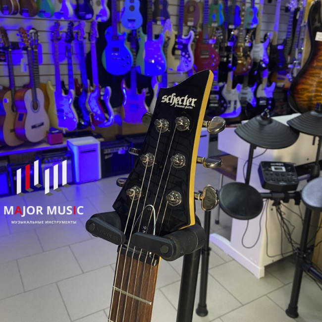 Электрогитара SCHECTER OMEN-6 BLK цвет черный Электрогитара SCHECTER OMEN-6 BLK цвет черный