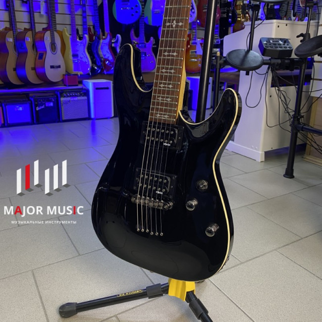 Электрогитара SCHECTER OMEN-6 BLK цвет черный Электрогитара SCHECTER OMEN-6 BLK цвет черный