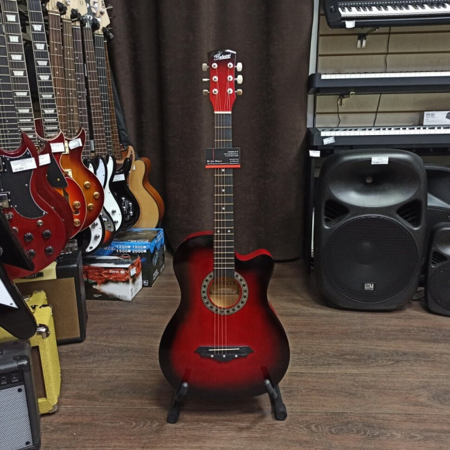 Акустическая гитара Belucci BC3810RDS с вырезом красная Акустическая гитара Belucci BC3810RDS с вырезом красная
